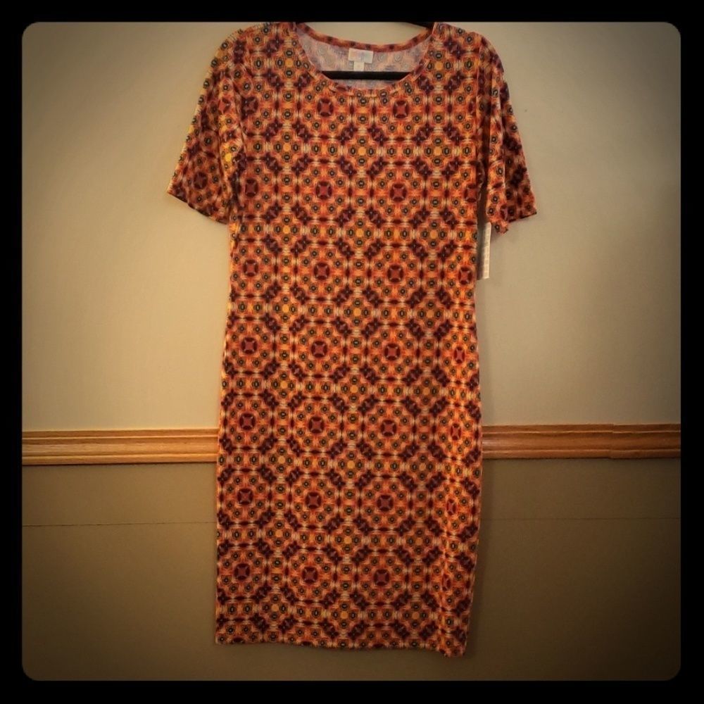 NEW Bright LuLaRoe Julia Sz Medium